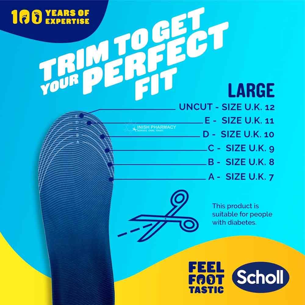 Scholl Gel Activ Formal Insoles 1 Pair - Small
