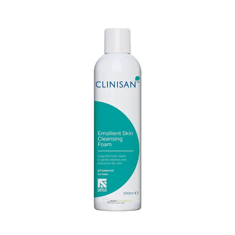 Clinisan Emollient Skin Cleansing Foam 200ml – cleans and protects wounds