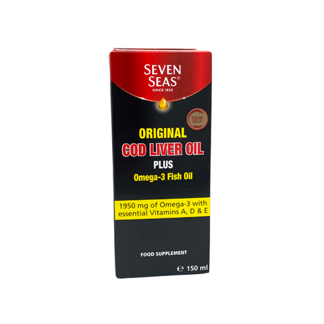 Seven Seas Original Cod Liver Oil 150ml – omega-3 fatty acids to support heart and brain health