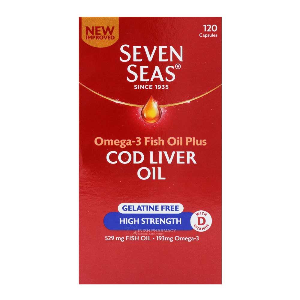 Seven Seas Cod Liver Oil High Strength 120 Capsules