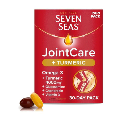 Seven Seas Jointcare+ Turmeric 30 Day Duo Pack – turmeric with curcumin for natural anti-inflammatory support