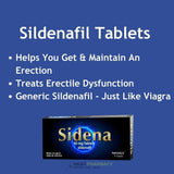 Sidena 50mg Sildenafil Tablets 4 Pack