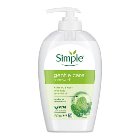 Simple Kind To Skin Gentle Care Hand Wash 250ml – dermatologist-developed for healthy skin