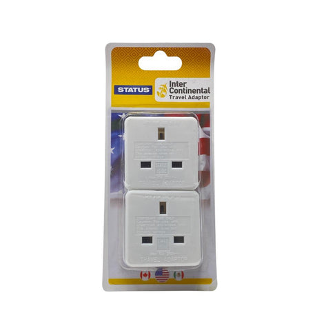 Status Intercontinental Travel Adaptor 2 Pack – relieves nausea and travel sickness