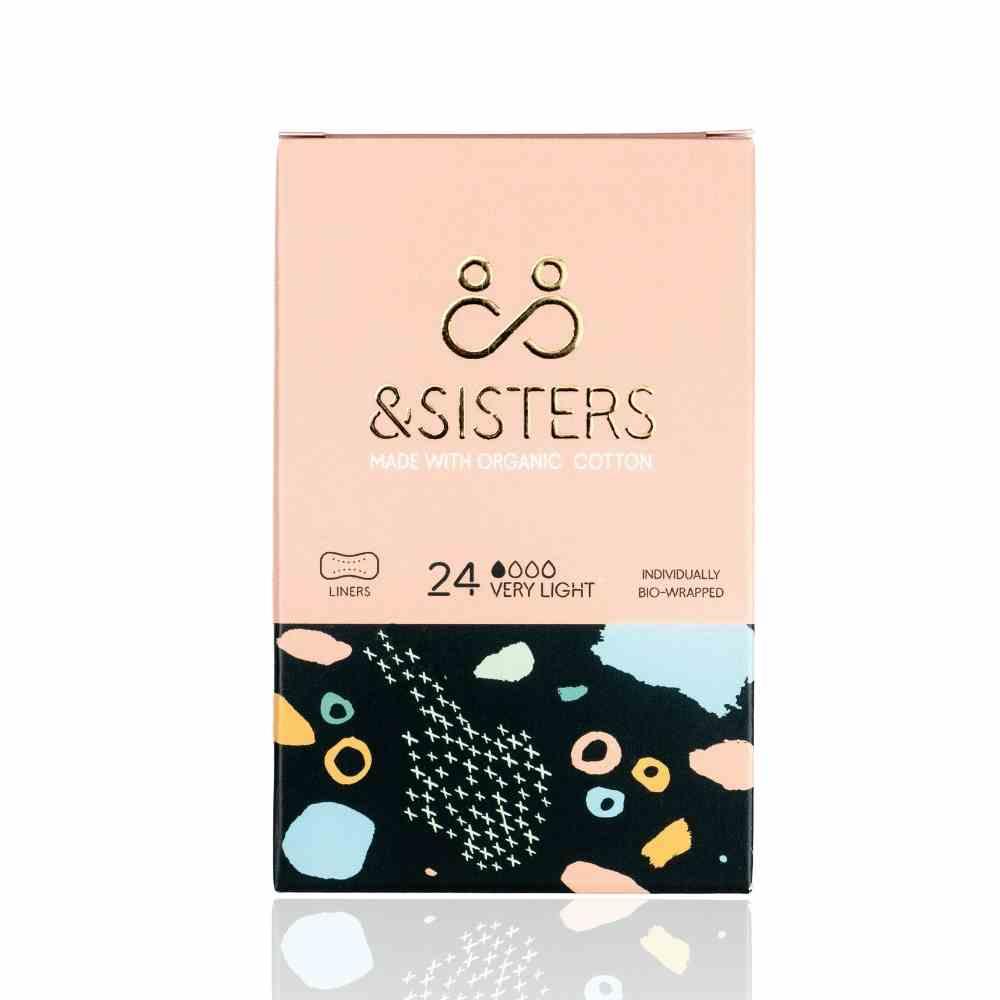 &Sisters Organic Cotton Liners 24 Pack