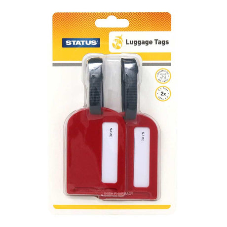 Status Travel Luggage Tags 2 Pack – relieves nausea and travel sickness