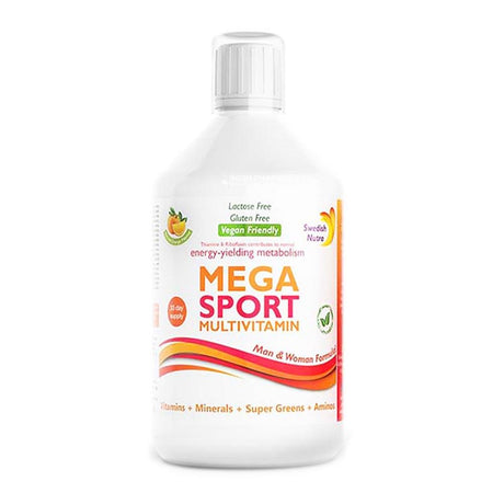 Swedish Nutra Mega Sport Multivitamin 500ml – a daily multivitamin for complete nutritional support