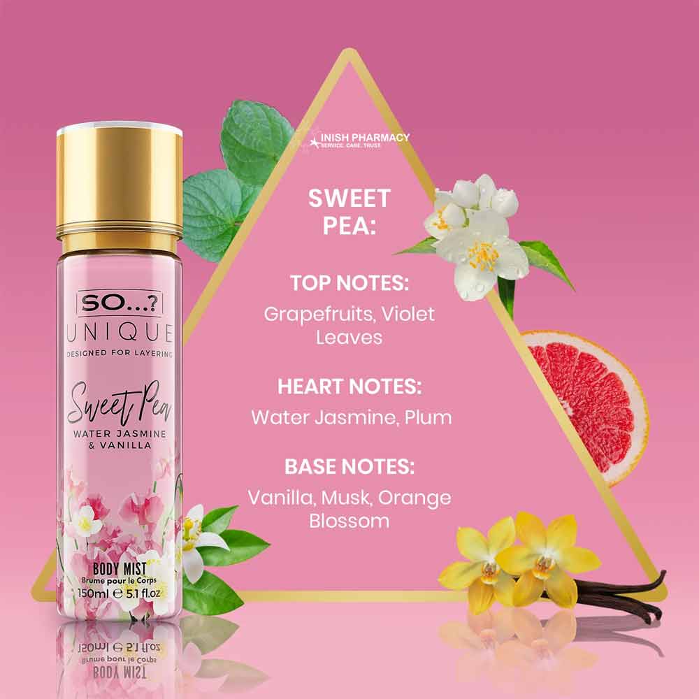 So? Unique Sweet Pea Body Mist 150ml