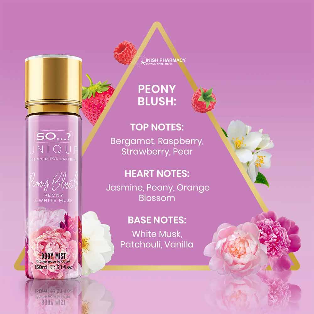 So? Unique Peony Blush Body Mist 150ml