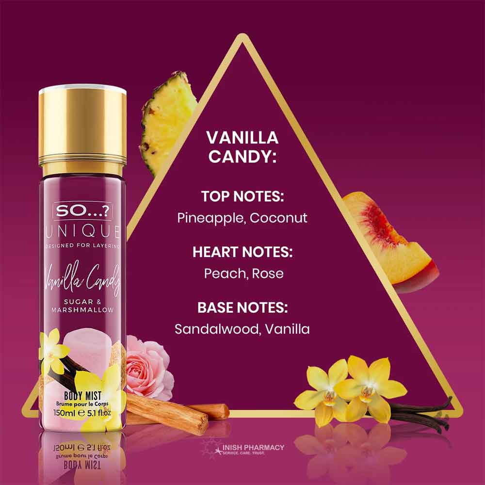 So? Unique Vanilla Candy Body Mist 150ml