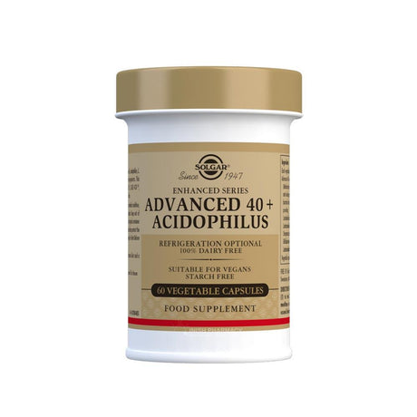 Solgar Advanced 40+ Acidophilus 60 Capsules – to support a healthy digestive system