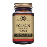 Solgar Folacin Folic Acid 400ug 100 Tablets