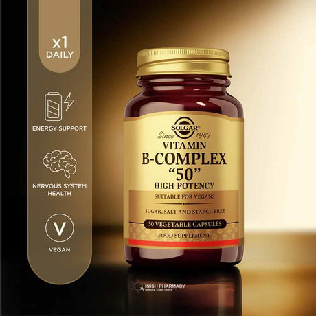Solgar Vitamin B Complex Multiple 50 Capsules