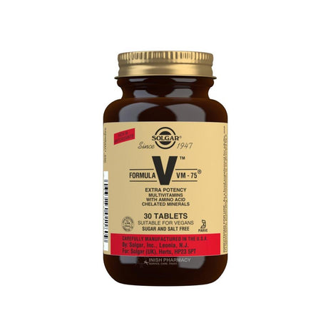 Solgar Formula VM-75 30 Tablets – vitamins and minerals to support energy and wellbeing