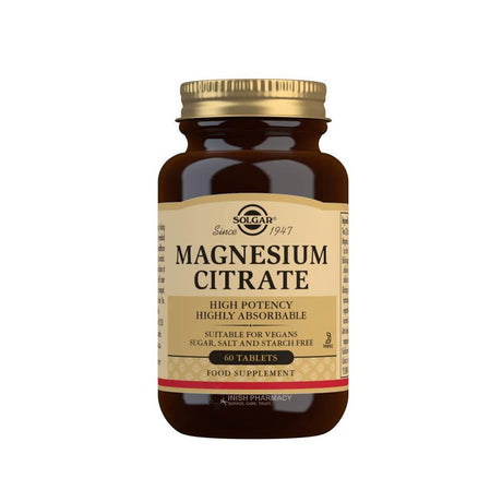 Solgar Magnesium Citrate 60 Tablets – magnesium to support muscle function and reduce tiredness