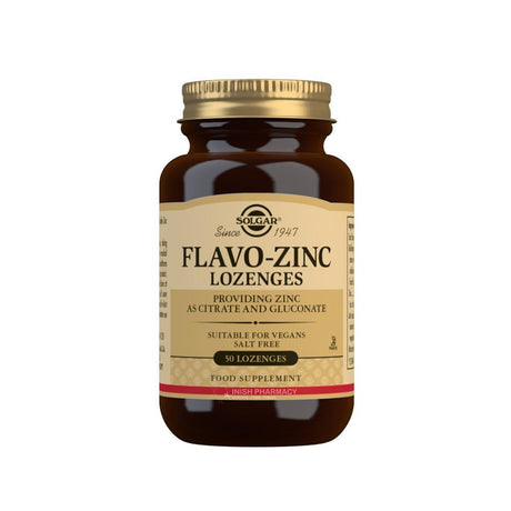 Solgar Flavo-Zinc Zinc Lozenges 50 Pack – zinc to support the immune system and wound healing