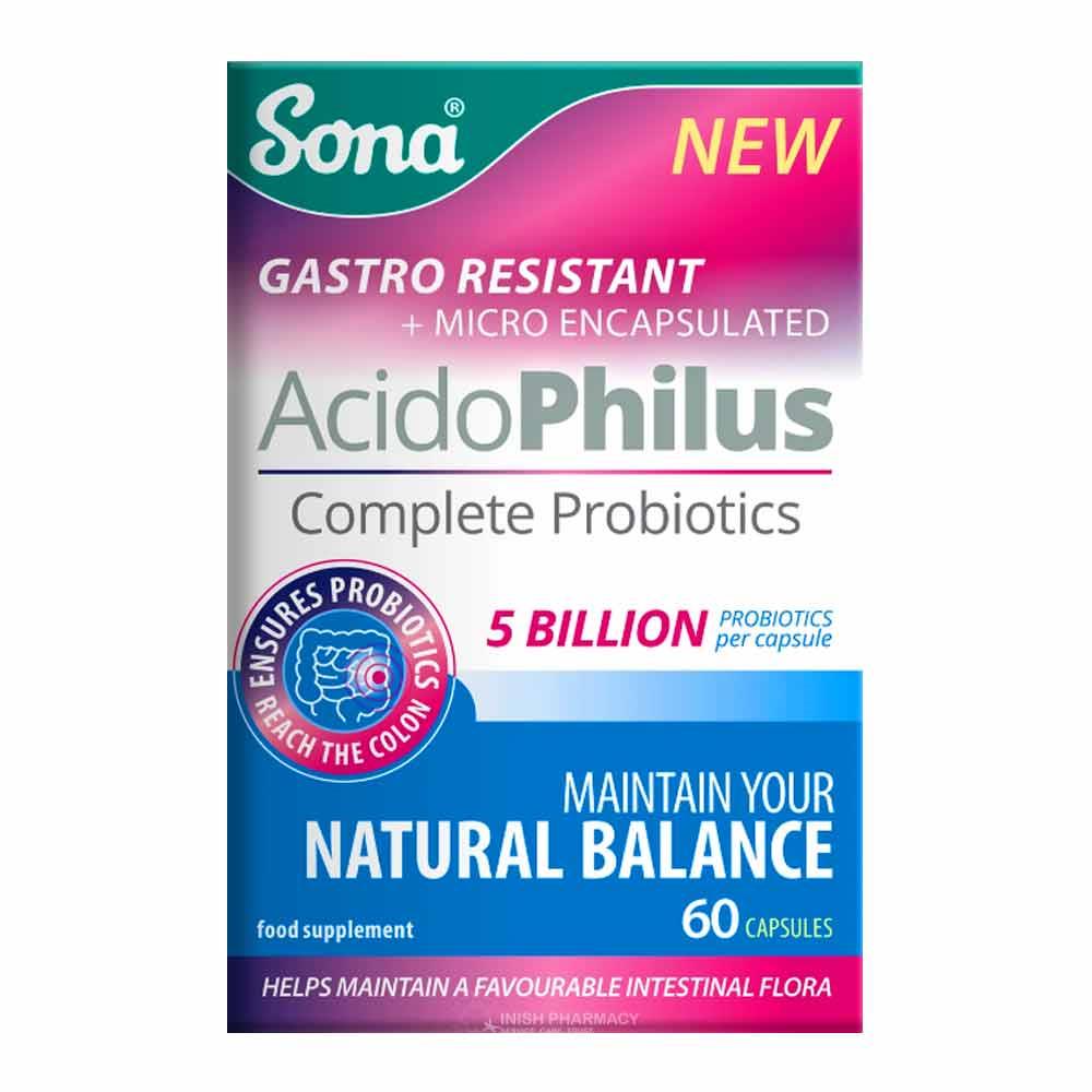 Sona Acidophilus Complete 60 Capsules – to support a healthy digestive system