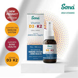Sona Vitamin D3 & K2 Oral Spray 15ml