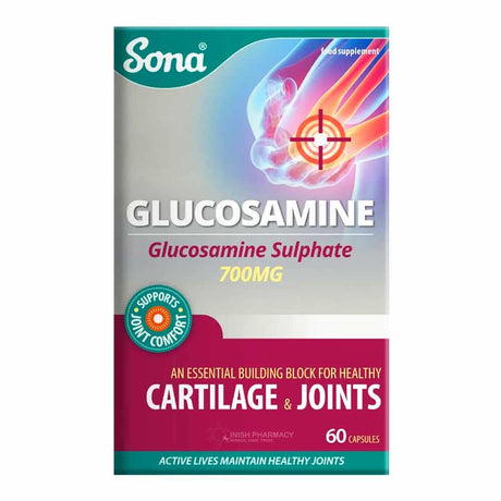 Sona Glucosamine Sulphate 700mg 60 Capsules – glucosamine to support comfortable joint movement