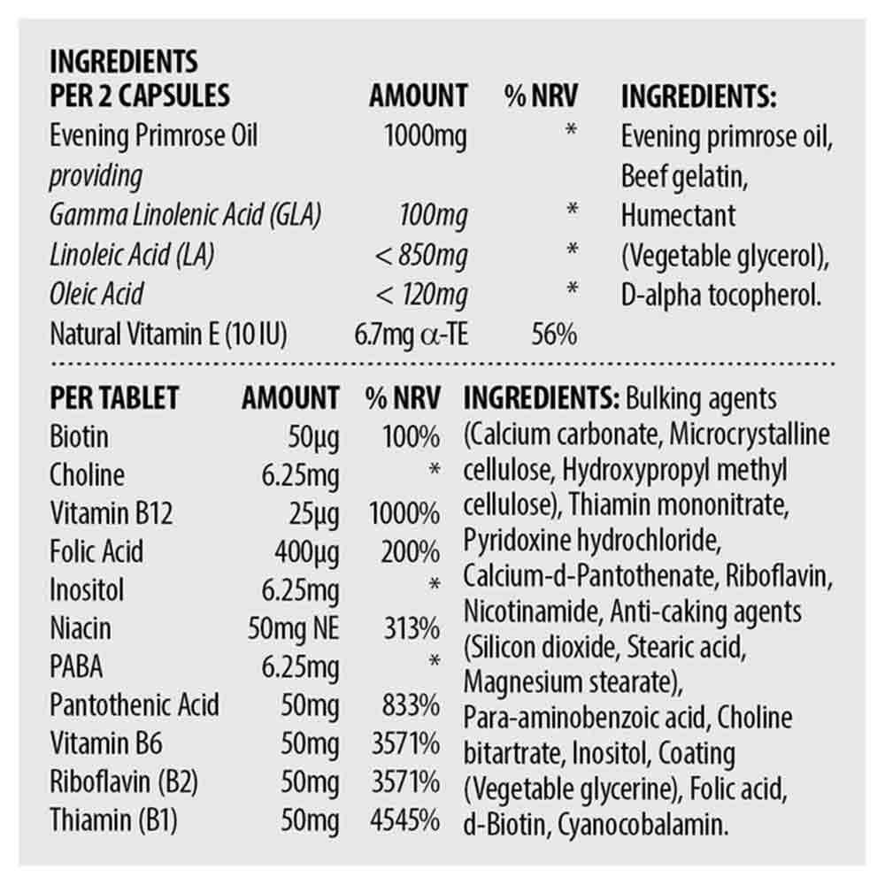 Sona Stress Remedy - Evening Primrose & Vitamin B Complex - 30 Day Pack