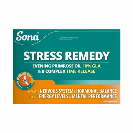 Sona Stress Remedy - Evening Primrose & Vitamin B Complex - 30 Day Pack – B vitamins for energy, nerve function and