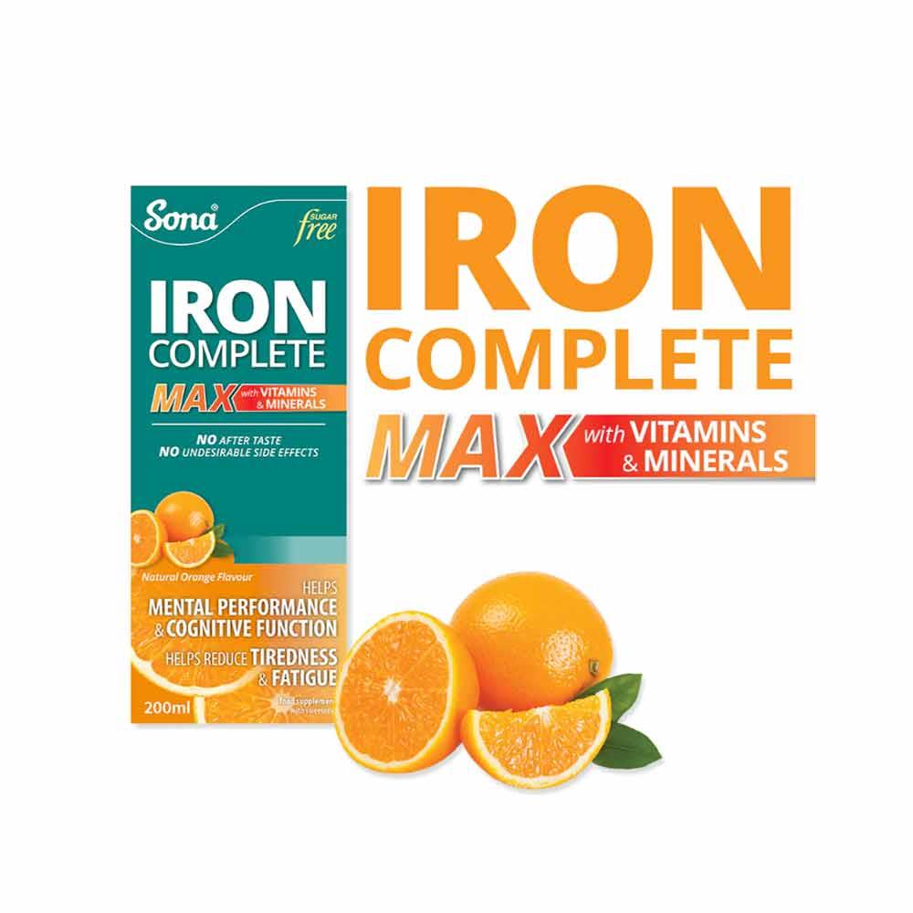Sona Iron Complete Max Orange Flavour 200ml