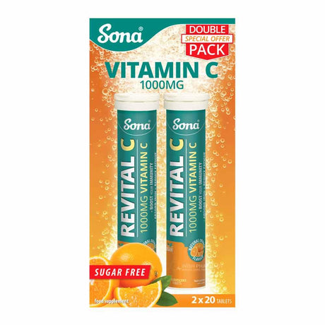 Sona Revital C 1000mg Vitamin C Twin Pack – vitamin C to support a healthy immune system