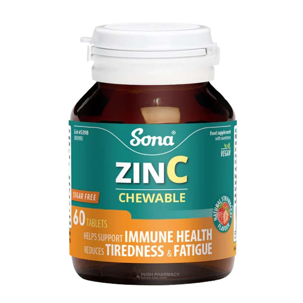 Sona Zinc Chewable 60 Tablets