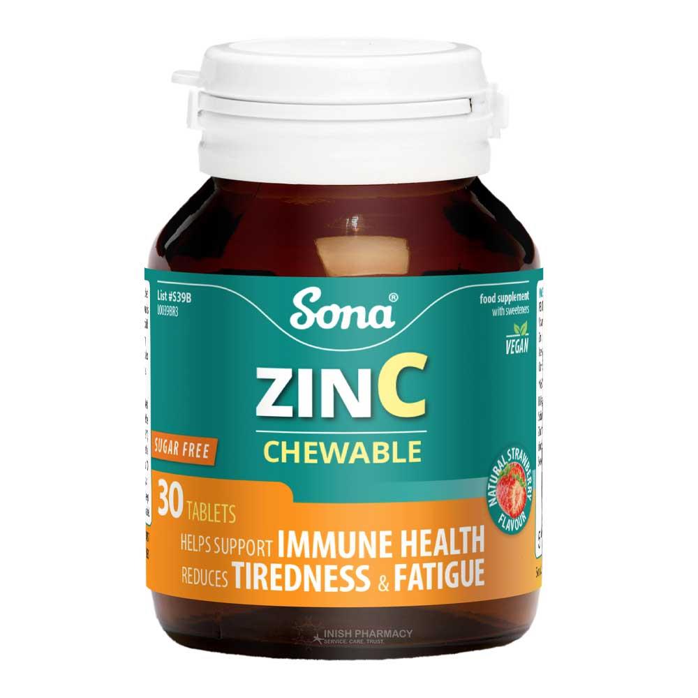 Sona Zinc Chewable 30 Tablets
