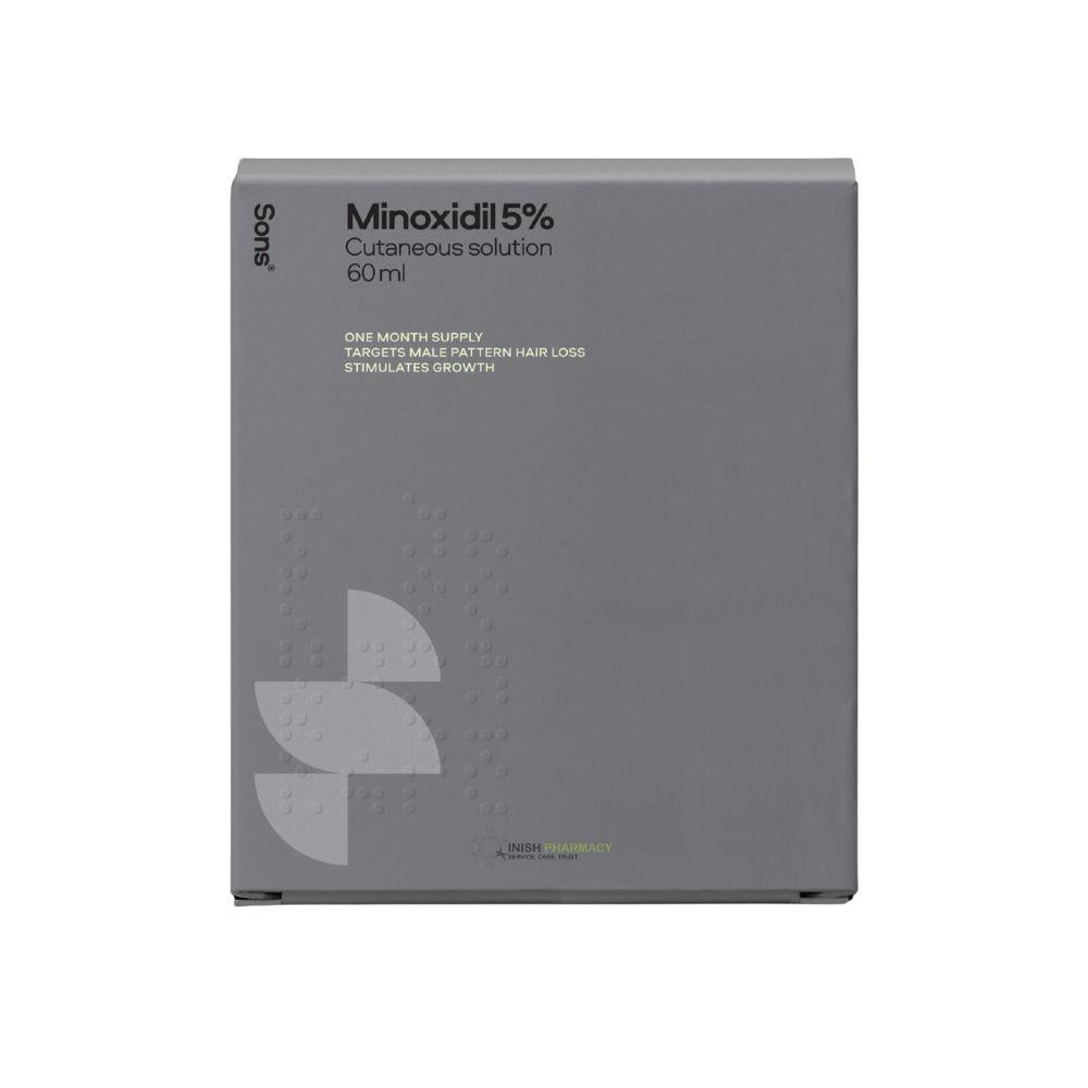 Sons Minoxidil For Men 5% Solution For Hair Loss 3 Month Supply (3x60ml)