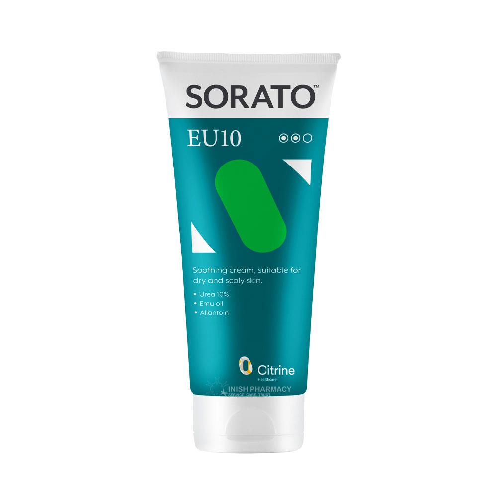 Sorato EU10 Urea Cream For Dry Skin and Psoriasis 200ml