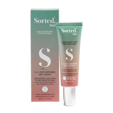 Sorted Skin 5 In 1 Anti-Redness Day Cream SPF50 30ml from Sortedskin