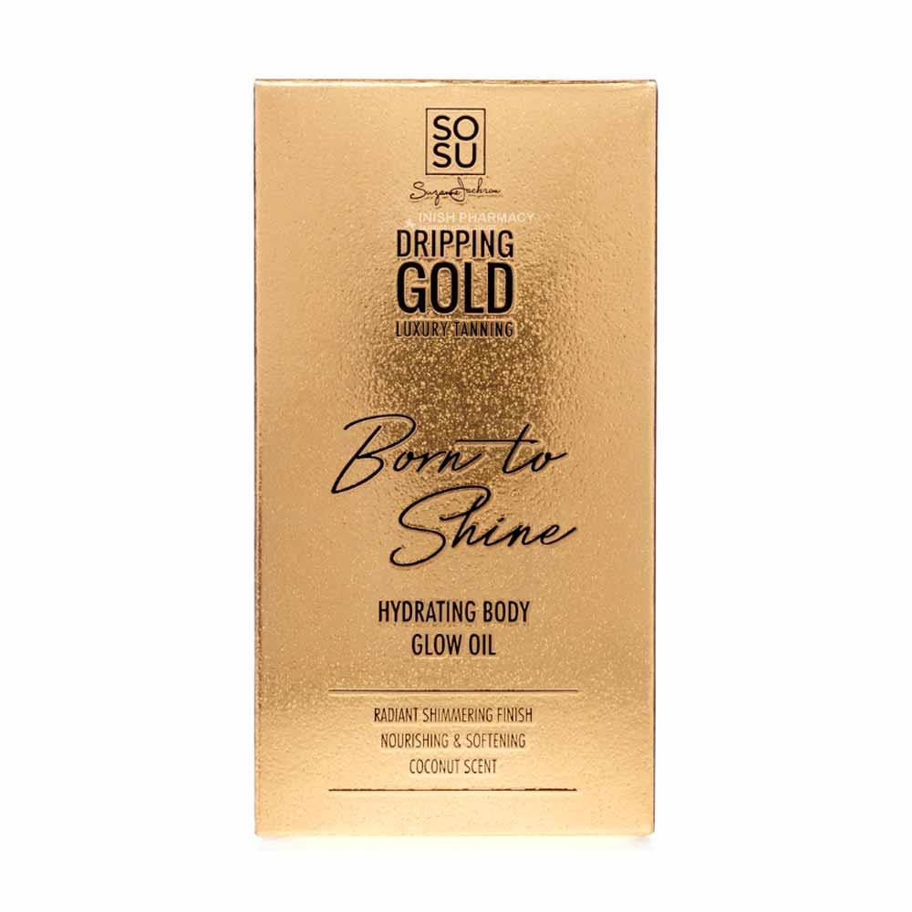 SOSU Dripping Gold Born to Shine Hydrating Body Glow Oil 50ml