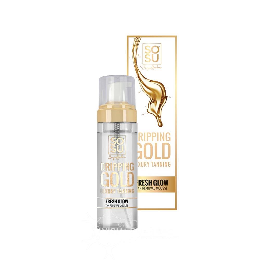 SOSU Dripping Gold Luxury Tanning Fresh Glow Tan Removal Mousse 150ml