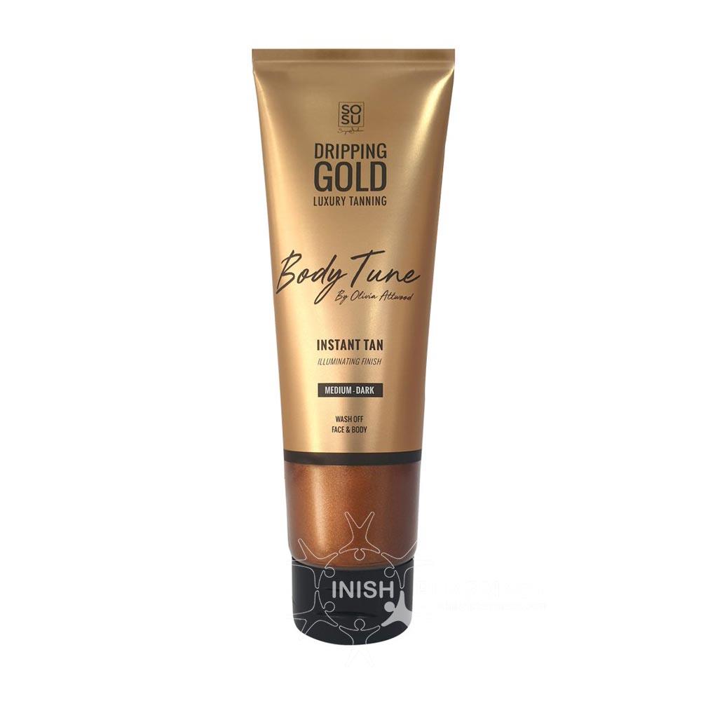 SOSU Dripping Gold Body Tune Instant Tan Med/Dark 125ml