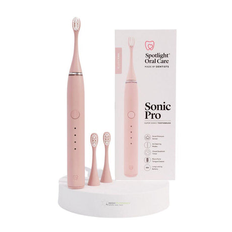 Spotlight Oral Care Sonic Pro Electric Toothbrush - Pink – for effective daily oral hygiene