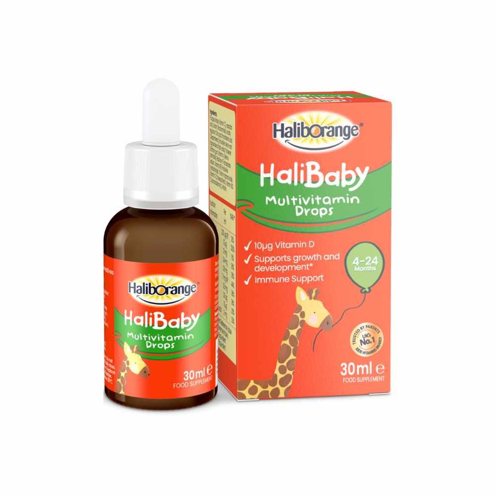 HalibOrange HaliBaby Multivitamin Drops 30ml – a daily multivitamin for complete nutritional support