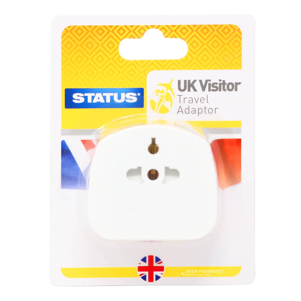 Status Ireland or UK Visitor Travel Adapter