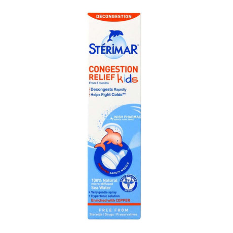 Sterimar Kids Congestion Relief Spray 50ml – relieves nasal congestion and sinus pressure