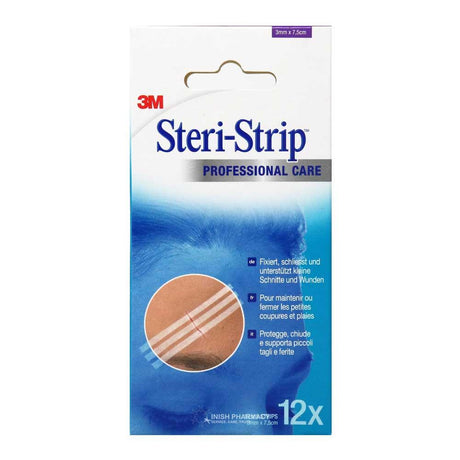 Steri Strip Reinforced Skin Wound Closures 3mm x 7.5cm – cleans and protects wounds