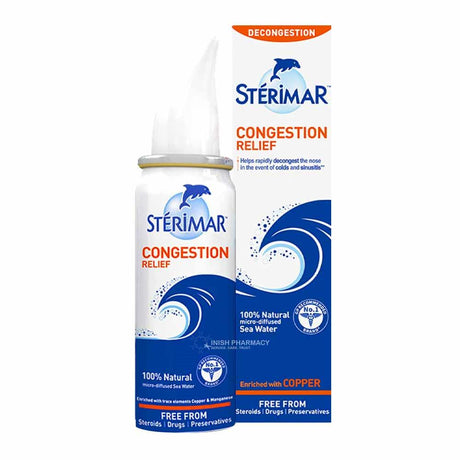 Sterimar Congestion Relief 100% Natural Spray 100ml – relieves nasal congestion and sinus pressure