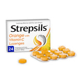 Strepsils Orange With Vitamin C Lozenges 24 Pack