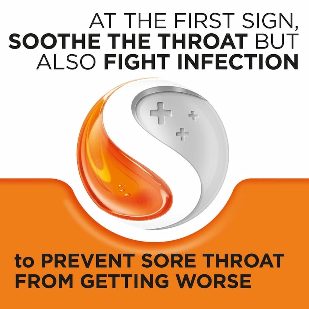 Strepsils Orange With Vitamin C Lozenges 24 Pack