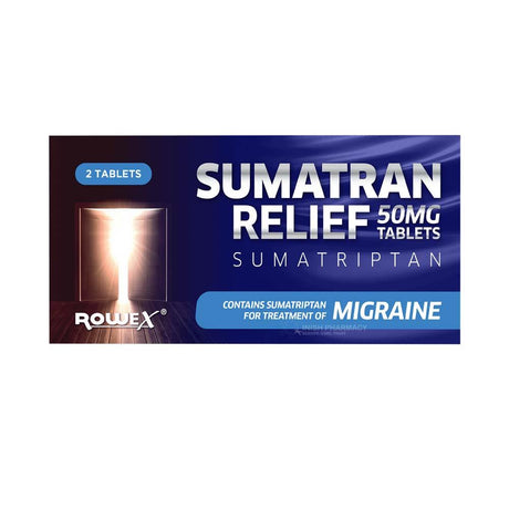 Sumatran Relief For Migraine Sumatriptan 50mg – provides targeted migraine relief