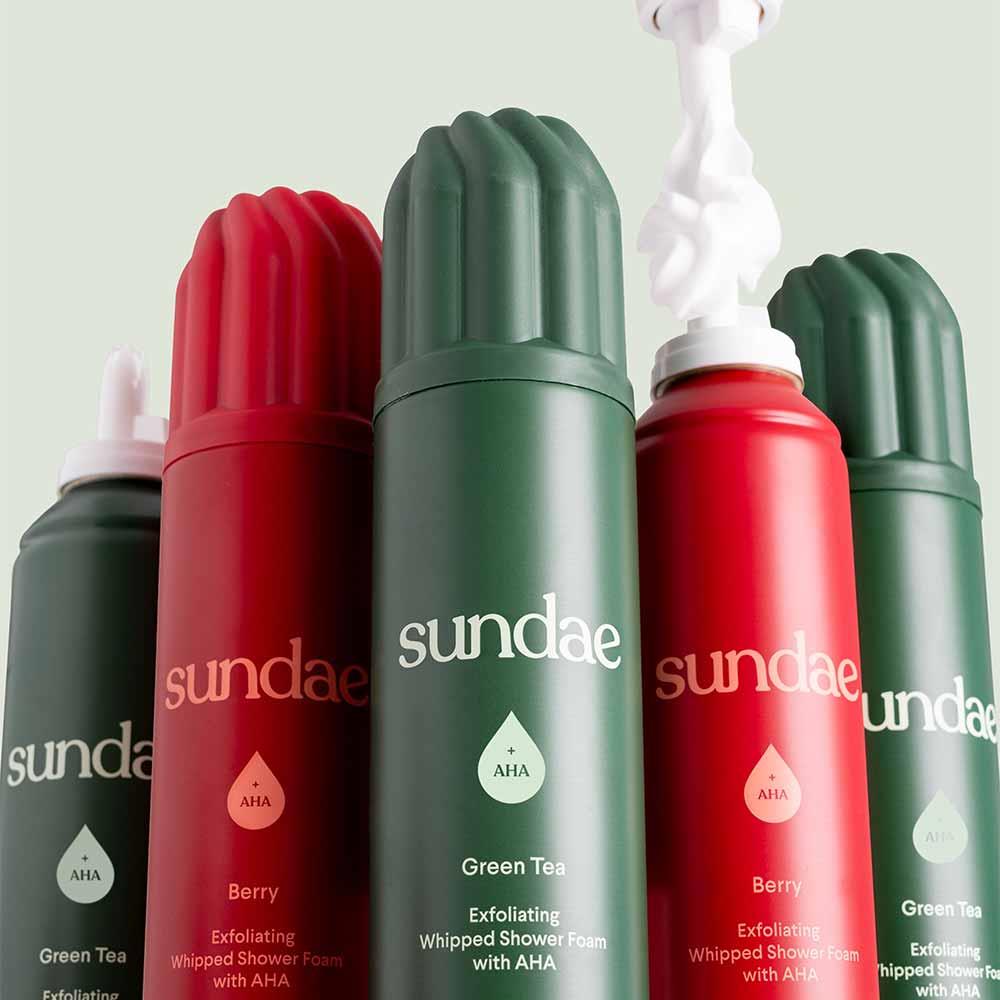 Sundae Whipped Exfoliating Shower Foam Green Tea 265ml
