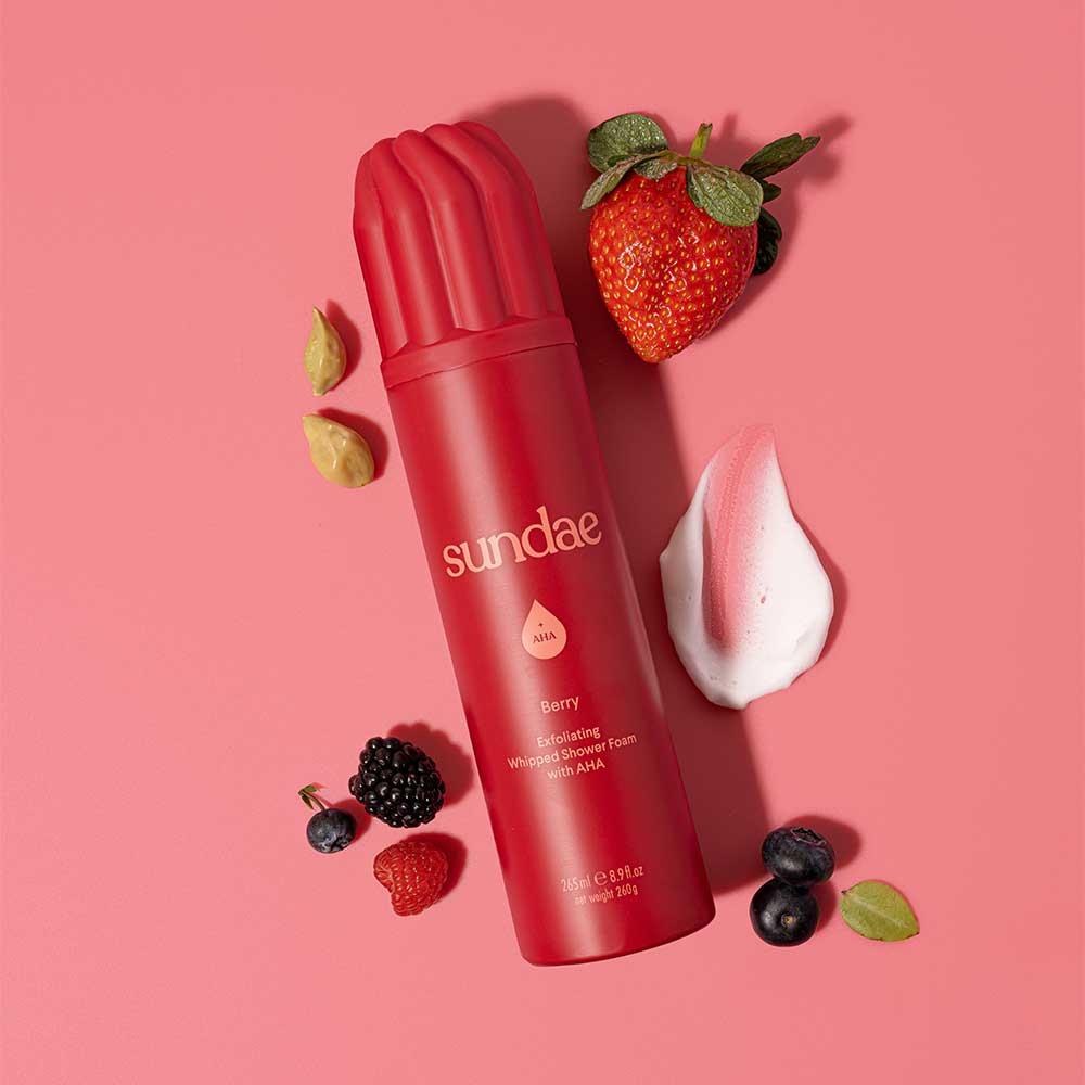 Sundae Whipped Shower Foam Berry 265ml