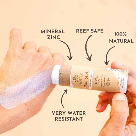 Suntribe Zinc Stick 100% Natural SPF50 - Original White