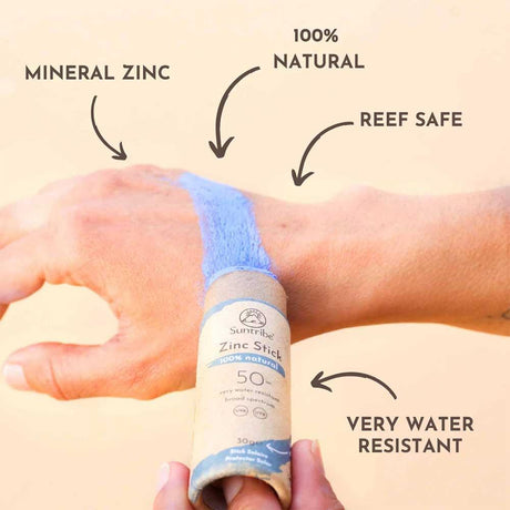 Suntribe Zinc Stick 100% Natural SPF50 - Ocean Blue
