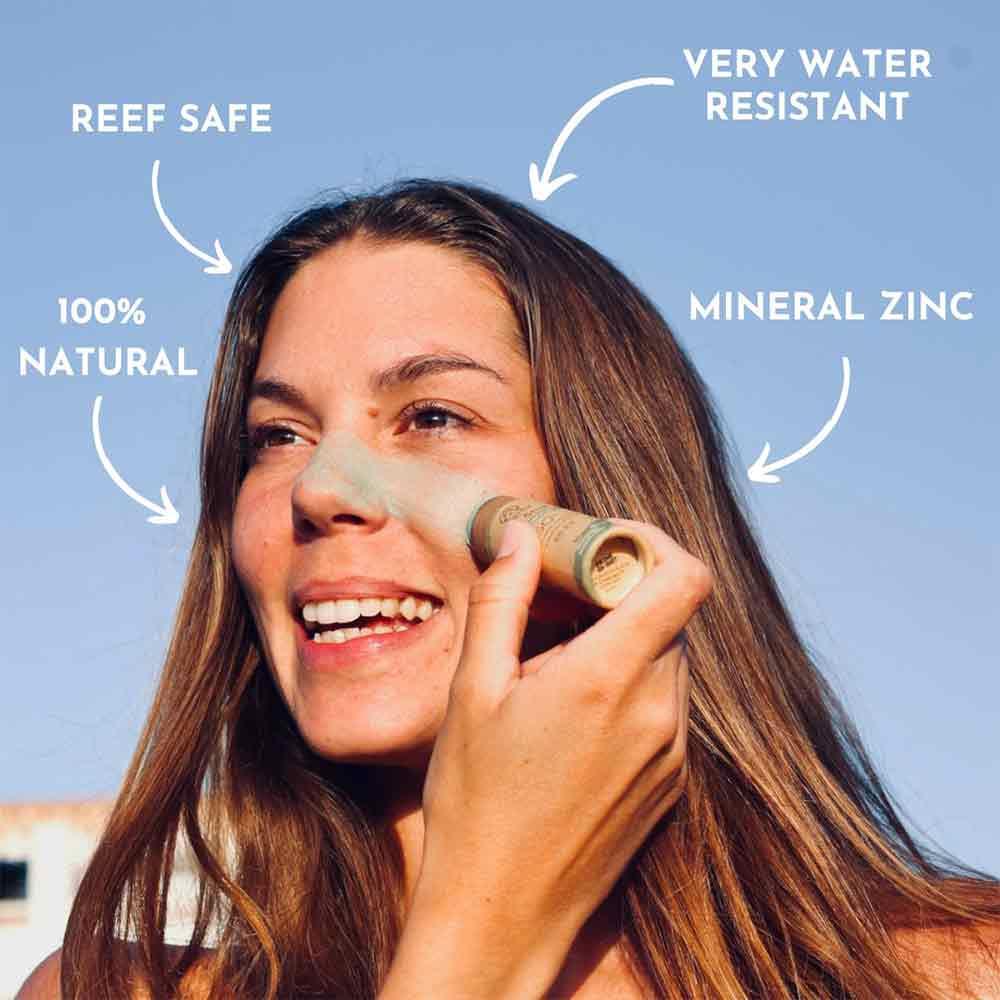 Suntribe Zinc Stick 100% Natural SPF50 - Mint Green