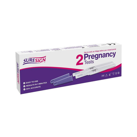 Suresign Pregnancy Test 2 Pack – a sensitive, reliable home pregnancy test